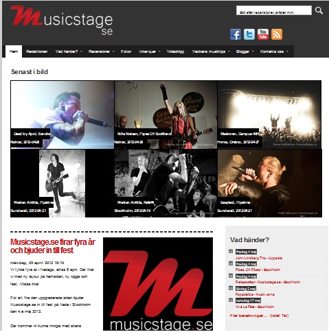 Ny version av Musicstage.se
